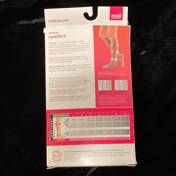 Mediven comfort medical compression stockings physicians recommended closed toe - Picture 2 of 10